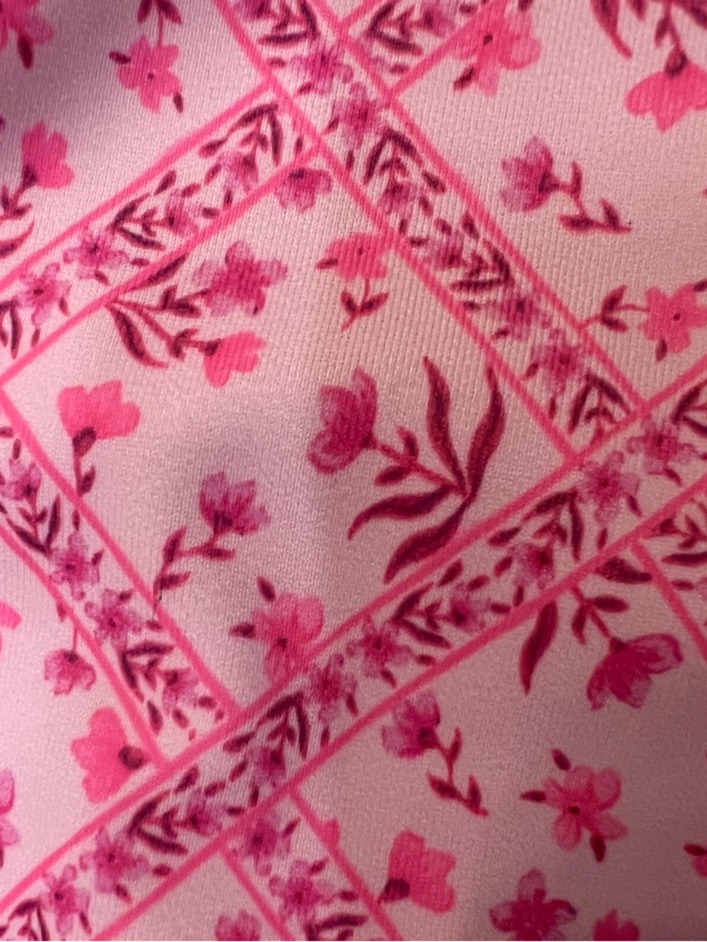 Kulani Kini Pink Floral High-Cut Bikini Bottoms Size Medium great condition - Picture 5 of 7
